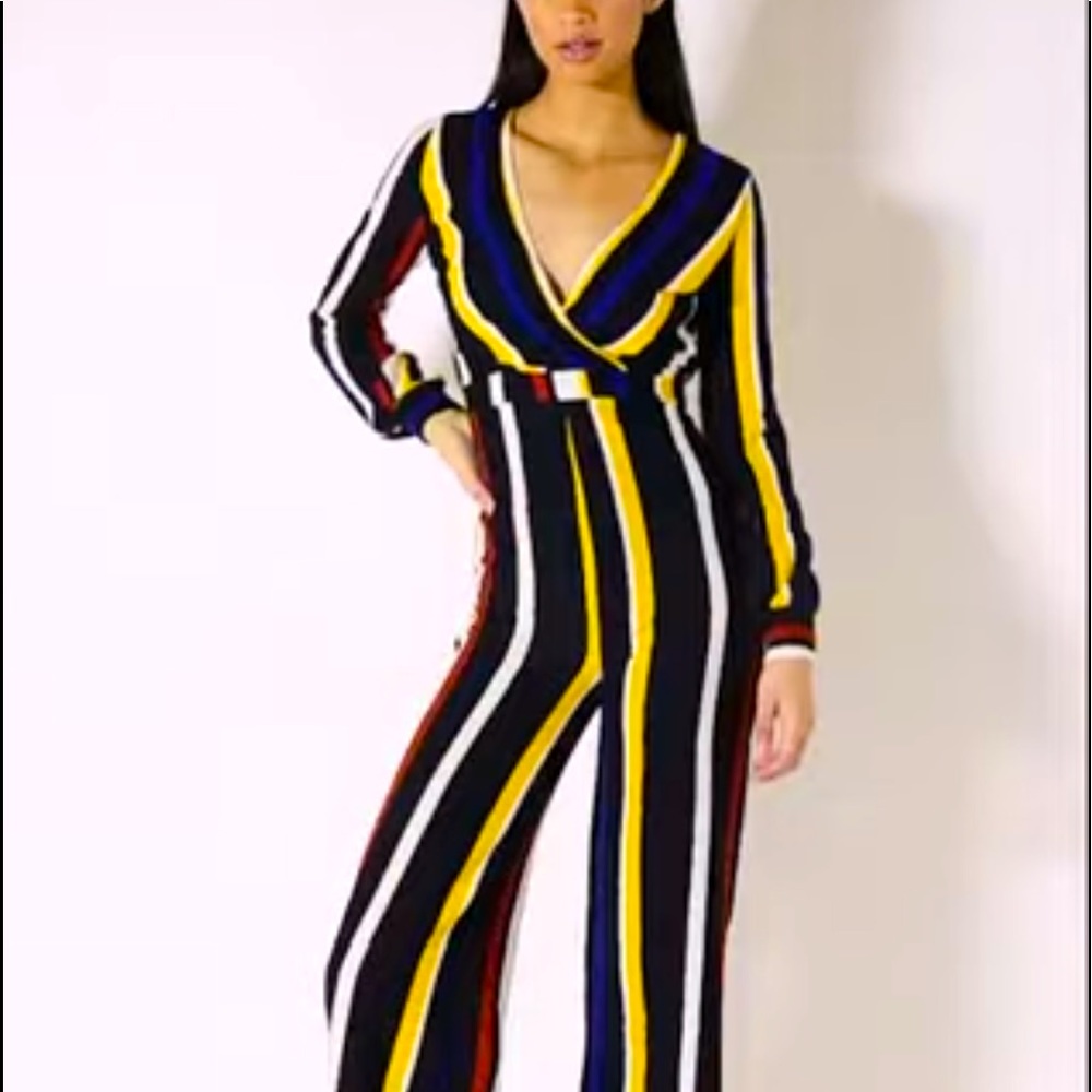 New Akira Striped Jumpsuit